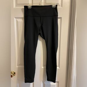 Lululemon 23” black leggings- size 10